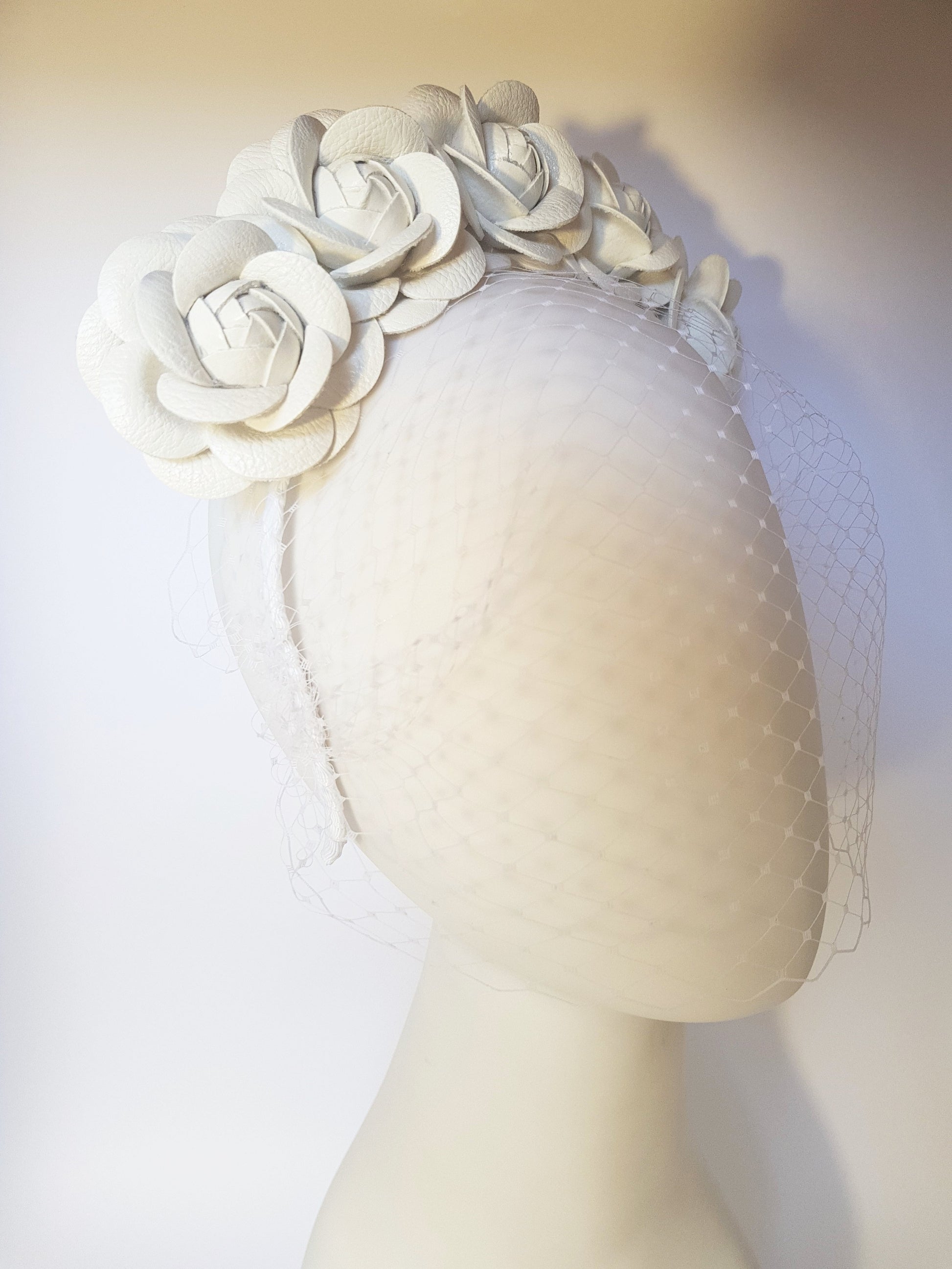 floral net headpieces